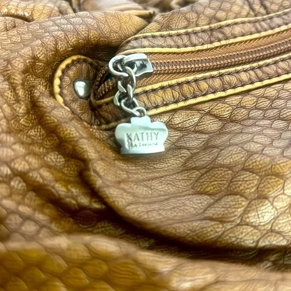 Kathy Van Zeeland Vintage Hobo Leather Bag - Picture 5 of 8